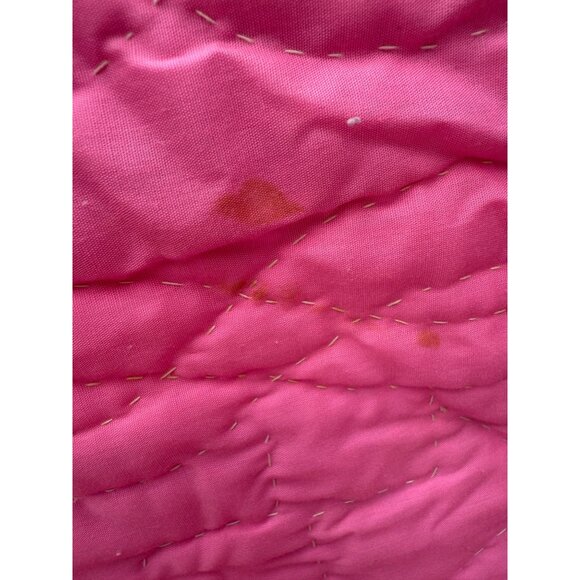 Vintage 1930s Fabric Postage Stamp Quilt 77.5x78" Rustic - Picture 6 of 16